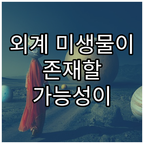 외계 미생물이 존재할 가능성이 높은 환경