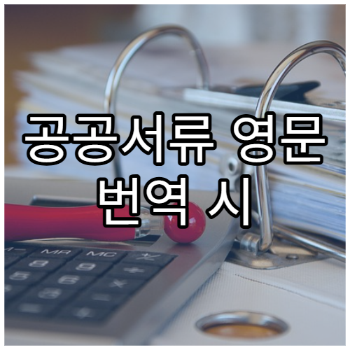 공공서류 영문 번역 시 오타 발생 사례
